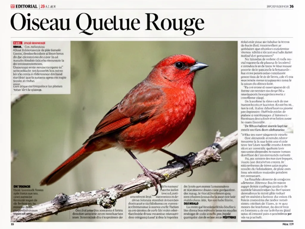 Un rougequeue noir perché sur un toit, queue rousse dressée, surveille la rue